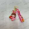 Summer fresh fruit girl keychain, exquisite girls' schoolbag small pendant, cute accessory, car key chain pendant Item Picture
